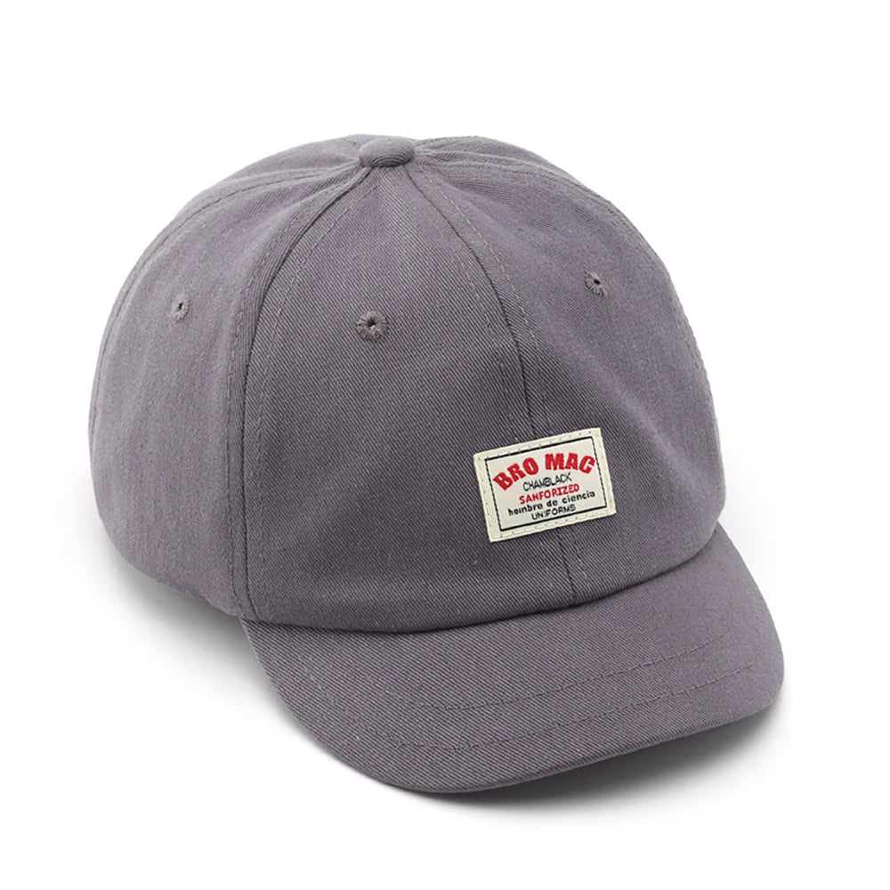 Stylish Red White Baseball Cap Short Visor for Women Summer Hat