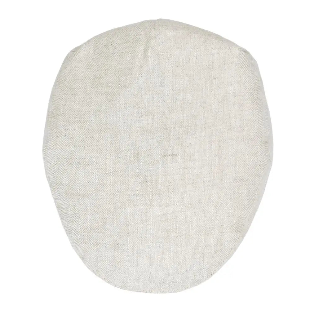 Flat Cap for Men Women Herringbone Linen Newsboy Lightweight Cap