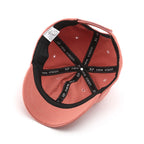 Stylish Red White Baseball Cap Short Visor for Women Summer Hat