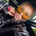 Luxury Women Square Sunglasses Oversized Original Brand Design Sun Glasses Female Men Fashion Travel Beach Shades Eyewear UV400