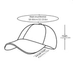 Stylish Red White Baseball Cap Short Visor for Women Summer Hat
