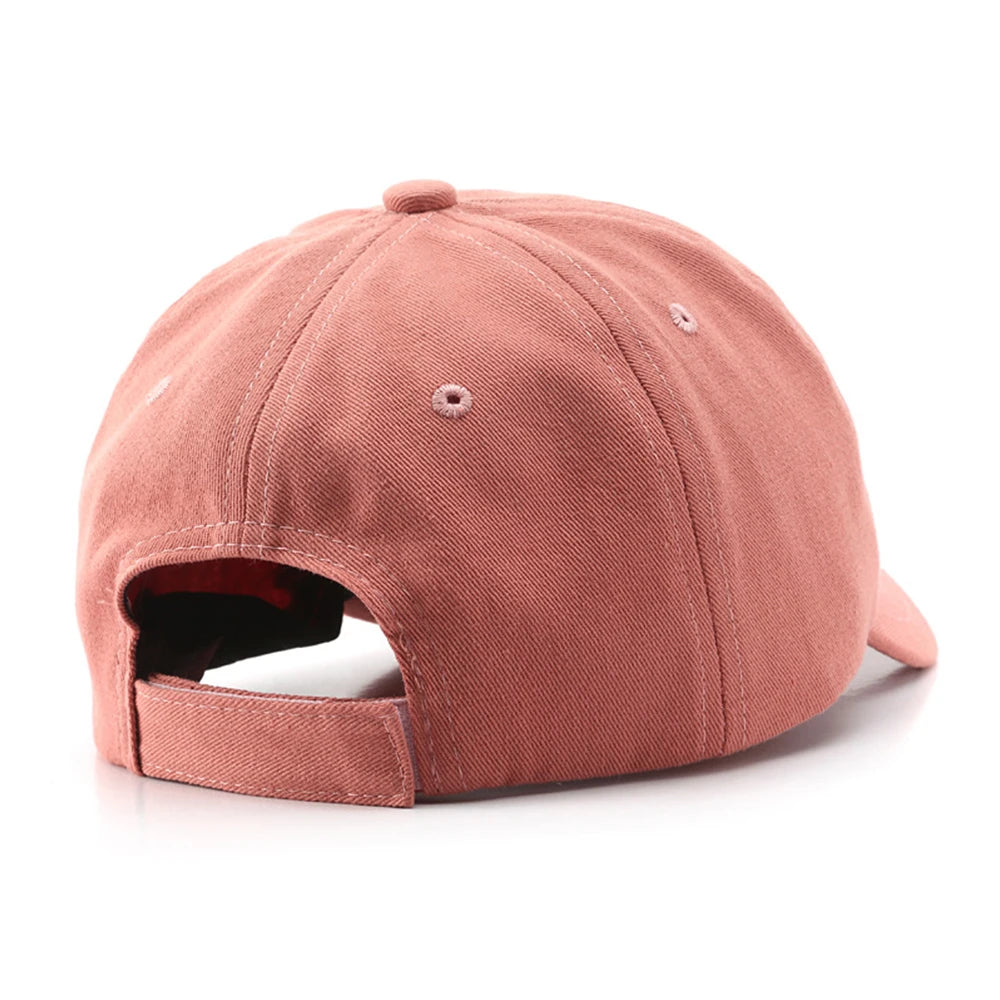 Stylish Red White Baseball Cap Short Visor for Women Summer Hat