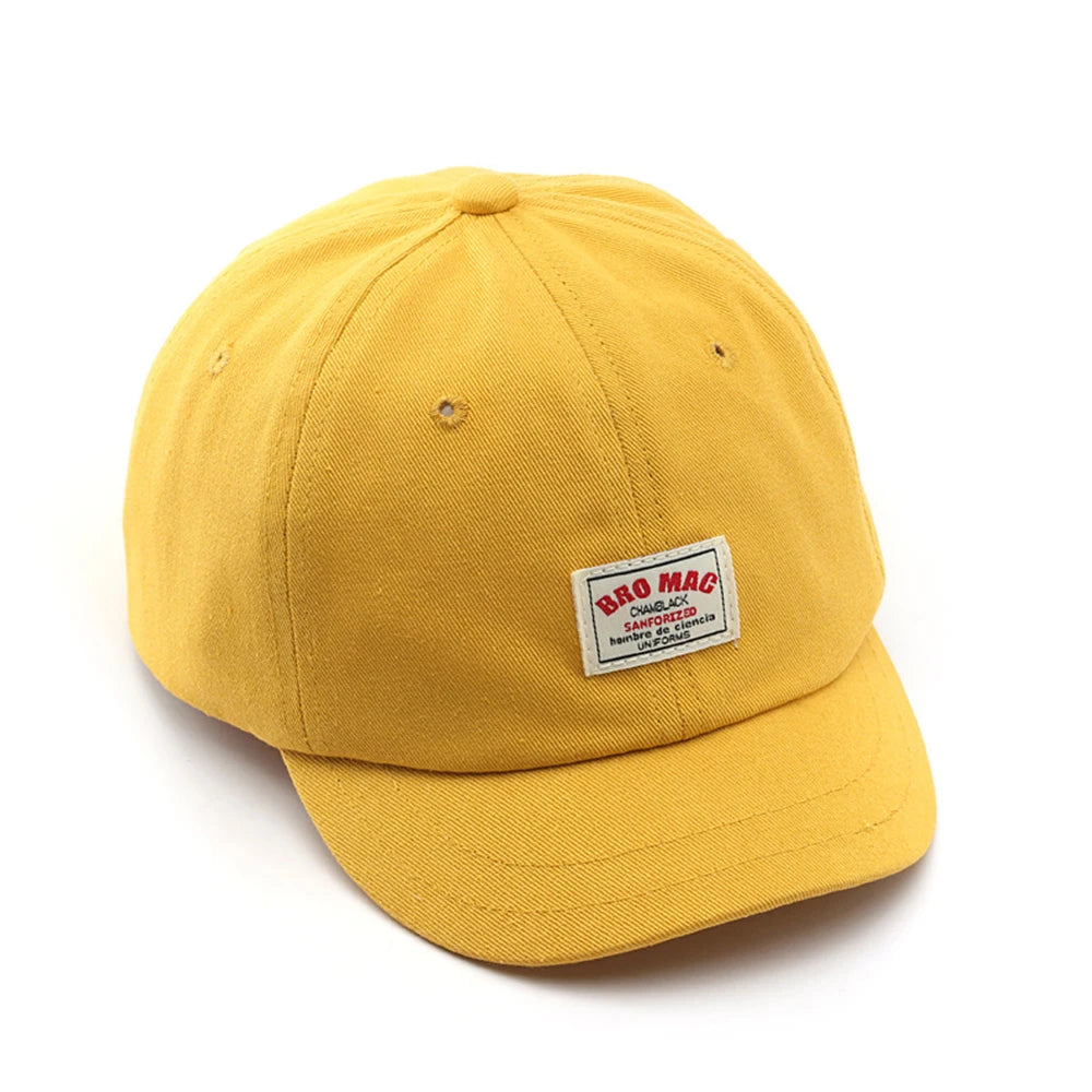 Stylish Red White Baseball Cap Short Visor for Women Summer Hat