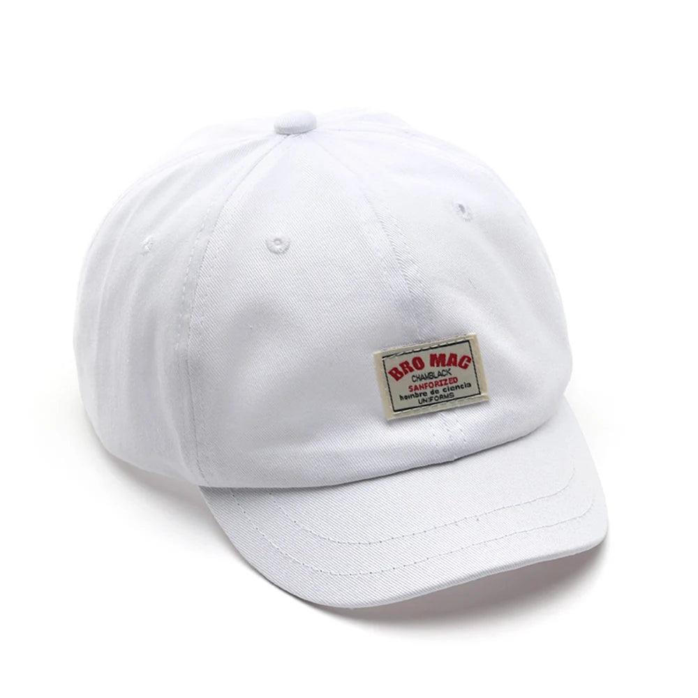 Stylish Red White Baseball Cap Short Visor for Women Summer Hat