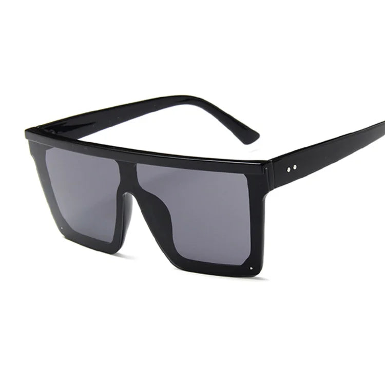Retro Black Square Sunglasses Men Brand Designer Outdoor Fashion Sun Glasses