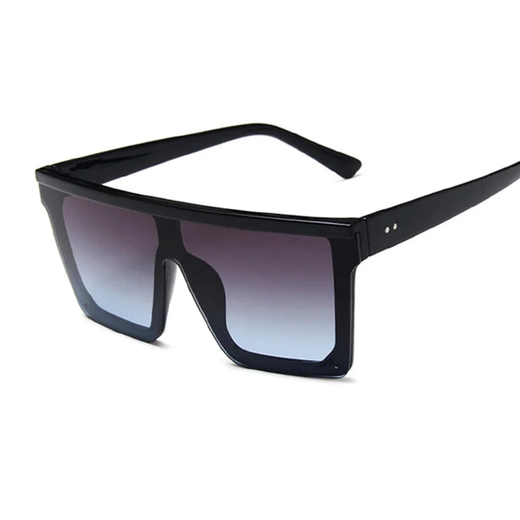 Retro Black Square Sunglasses Men Brand Designer Outdoor Fashion Sun Glasses