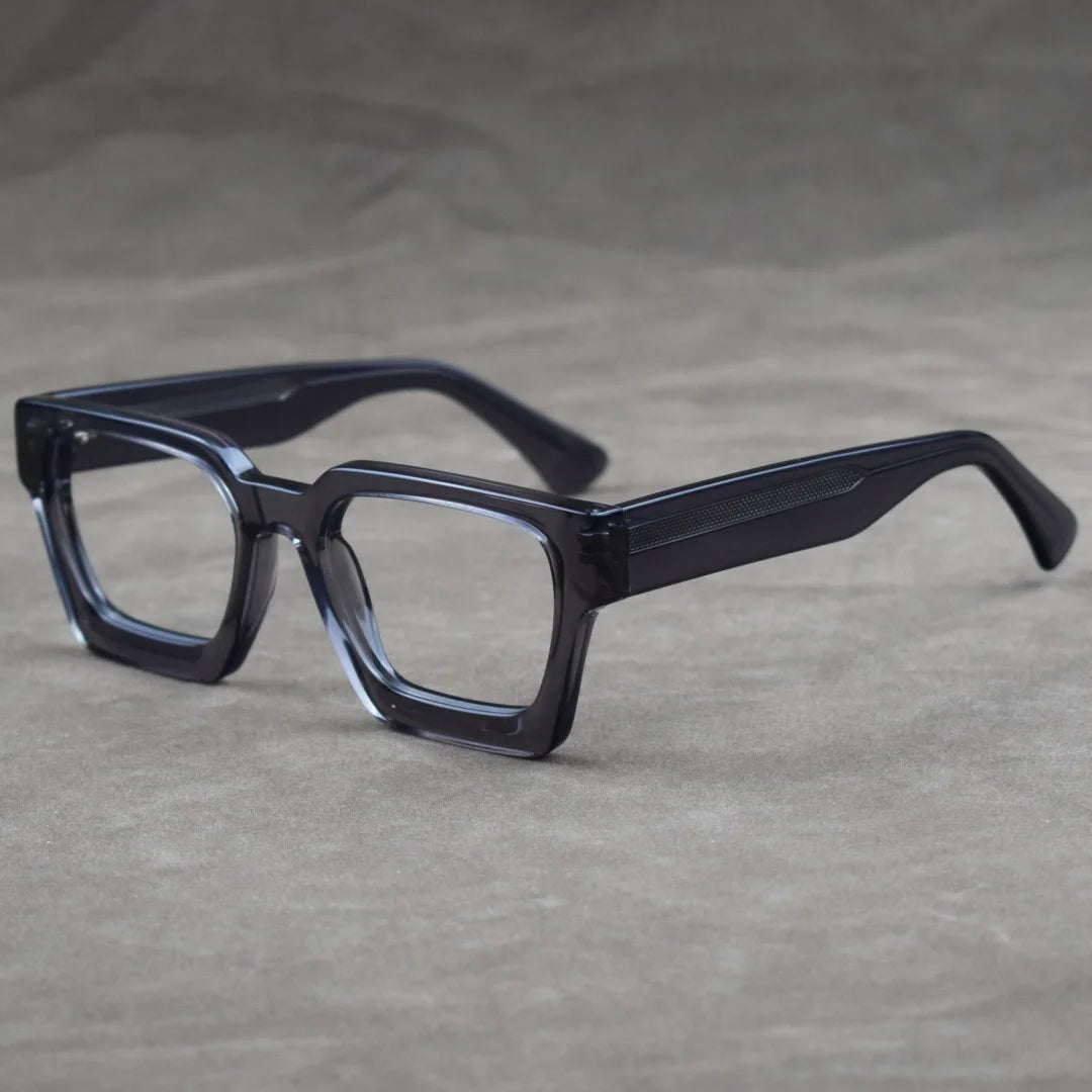 Luxury Thicken Acetate Reading Glasses Men Women Anti Blue Light Prescription Glasses Myopia Hyperopia Oversized Square Eyewear
