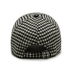 Fashions Check Baseball Cap for Women Winter Keep Warm Windproof Street Wild Trend Cap