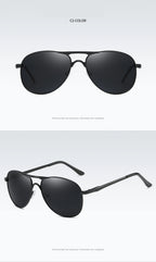 Luxury Polarized Sunglasses Men Women Driving Fishing Retro Sun Glasses Brand Designer Male Metal Sunglasses For Man UV400