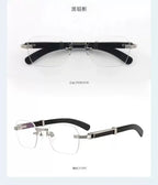 Luxury Rimlesss Sunglasses Women Men Fashion Square Clear Lens Sun Glasses Brand Eyeglasses Travel Driving Eyewear