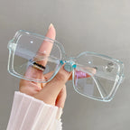 Women Glasses Anti Blue Light Glasses Oversized Vintage Glasses Computer Eyewear Full Frame Transparent Eye Protection Eyewear