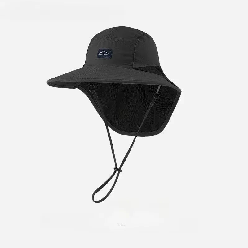 Wide Brim Waterproof Quick-drying Panama Caps Outdoor Visor Bucket Hats