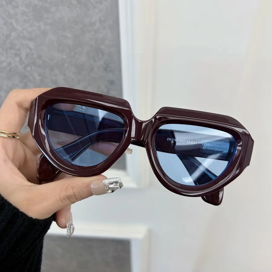 Casual Vintage Square For Women Classical Brand Retro Round Sun Glasses