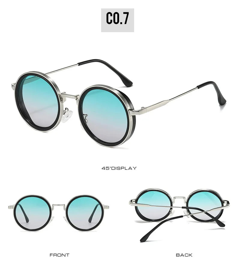 Luxury Designed Sunglasses Women Men Unisex Brand Quality Round Glasses Retro Styles Street Shopping Photography Eyepieces