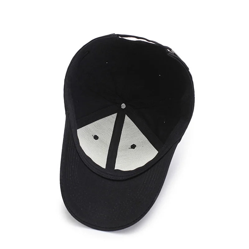 Black Cap Solid Color Baseball Cap Snapback Caps Casquette Hats Fitted  Hats for  Men & Women