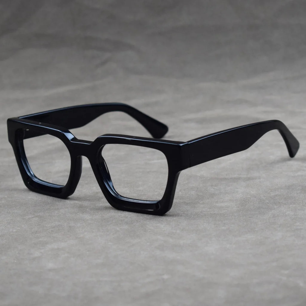 Luxury Thicken Acetate Reading Glasses Men Women Anti Blue Light Prescription Glasses Myopia Hyperopia Oversized Square Eyewear