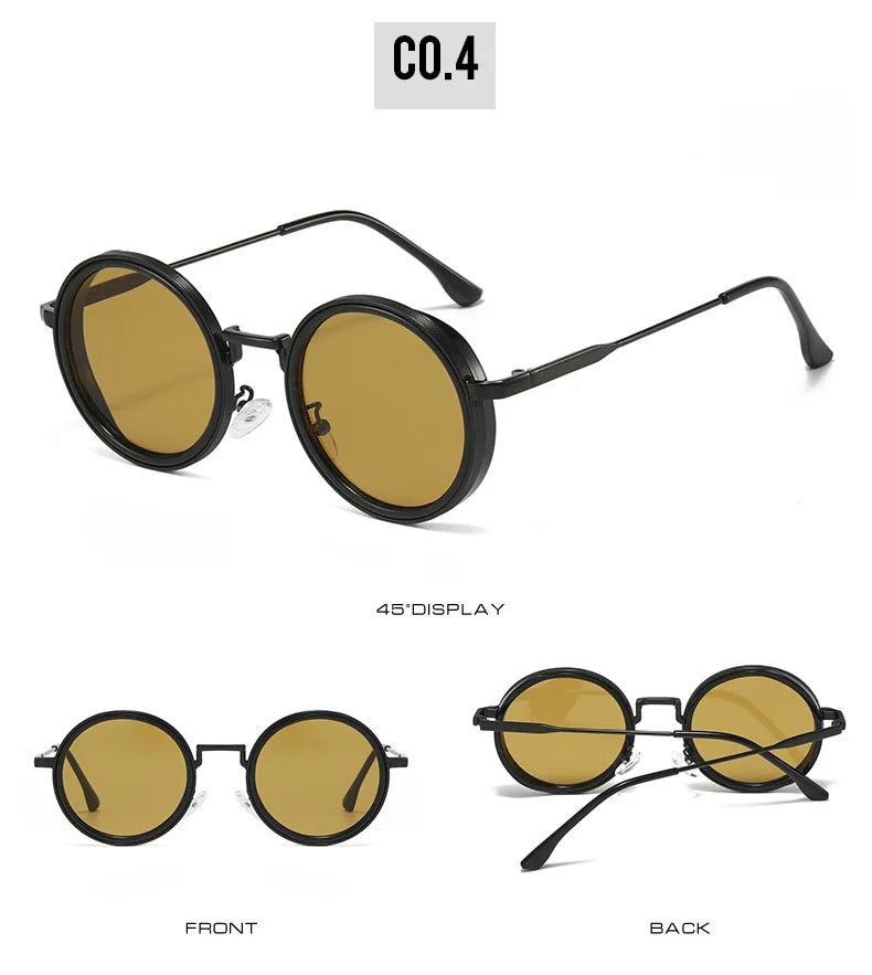 Luxury Designed Sunglasses Women Men Unisex Brand Quality Round Glasses Retro Styles Street Shopping Photography Eyepieces