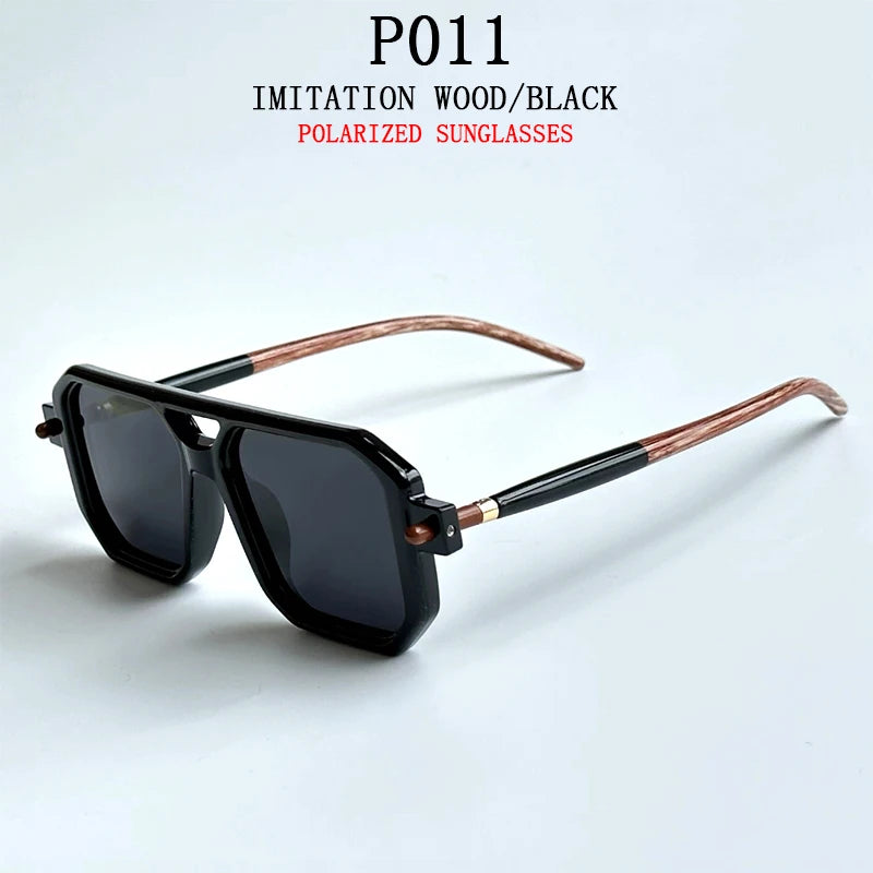 Retro Fashion Square Blue Light Blocking Shades Sunglasses For Men
