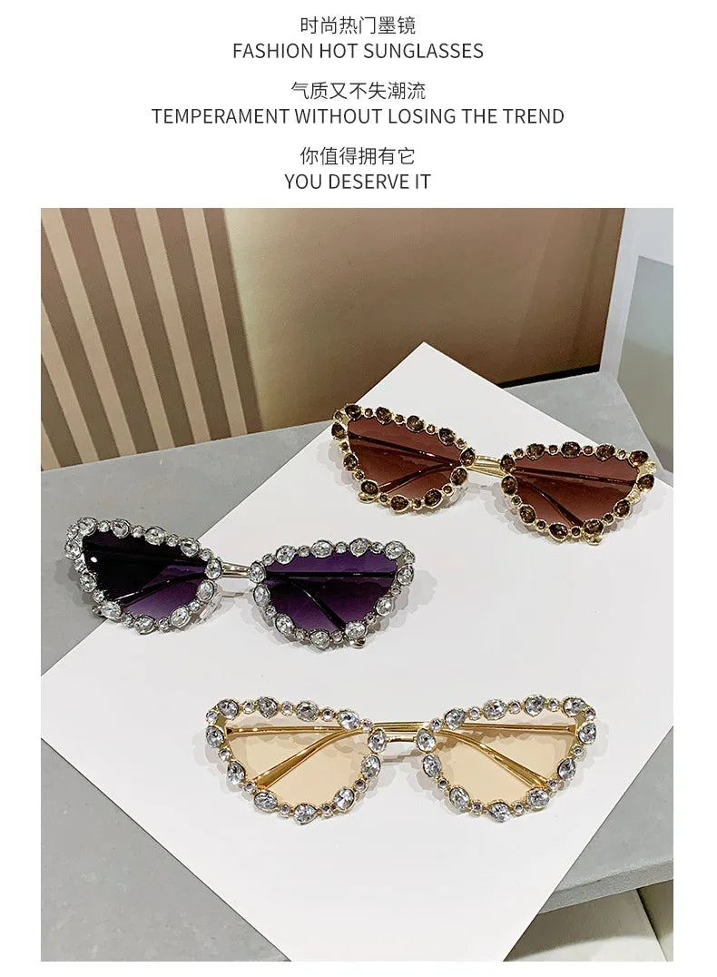 Luxury Design Cat Eye Sunglasses Women Men Fashion Vintage Brand Sun Glasses Metal Frame Driving Eyeglasses Uv400 Gafas De Sol