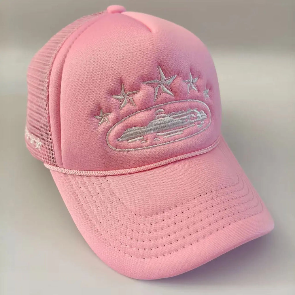 Fashionable and simple star-embroidered sponge baseball caps, men's and women's