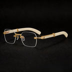 Luxury Rimlesss Sunglasses Women Men Fashion Square Clear Lens Sun Glasses Brand Eyeglasses Travel Driving Eyewear