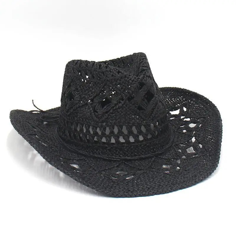 Cowboy Western Cowgirl Hat Foldable Wide Brim Cowboy Hat for Unisex
