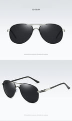Luxury Polarized Sunglasses Men Women Driving Fishing Retro Sun Glasses Brand Designer Male Metal Sunglasses For Man UV400
