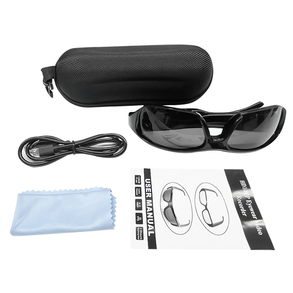 Wearable HD 1080P Mini Camera Portable Outdoor Security Sports DV DVR Video Glasses