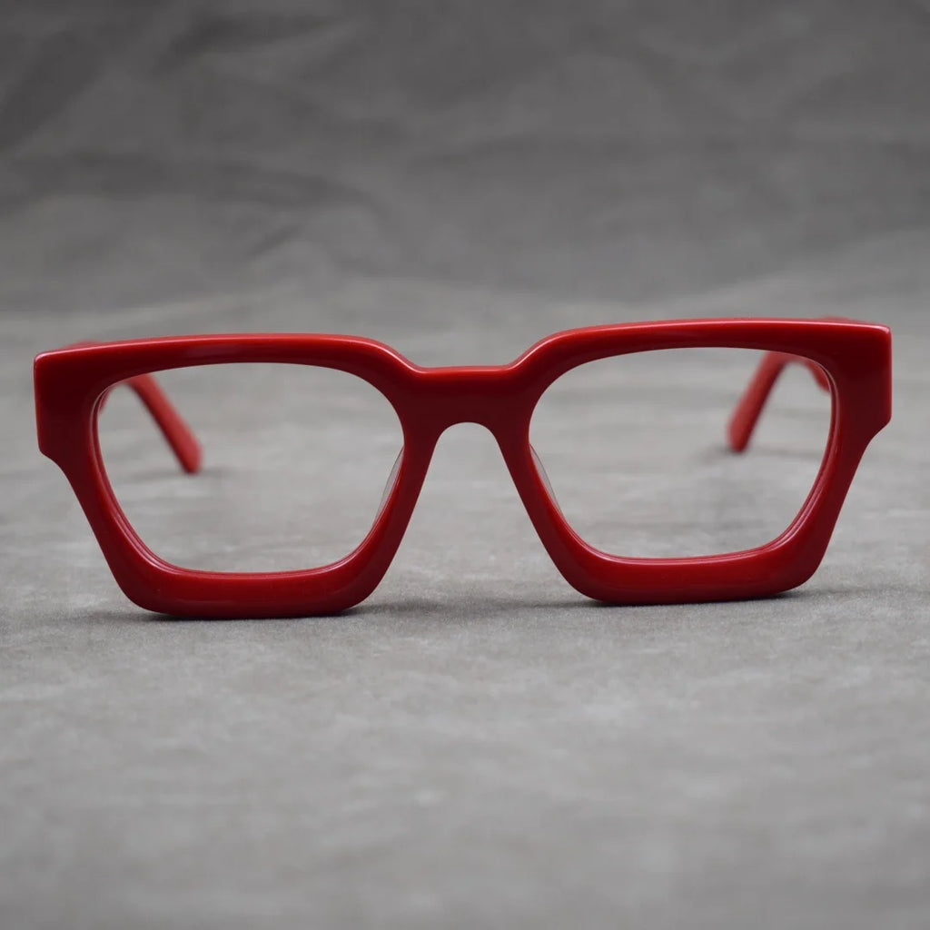 Luxury Thicken Acetate Reading Glasses Men Women Anti Blue Light Prescription Glasses Myopia Hyperopia Oversized Square Eyewear