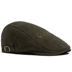 Men Beret Fashion Rabbit Embroidery Flat Caps Spring Summer Visor For Male