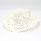 Cowboy Western Cowgirl Hat Foldable Wide Brim Cowboy Hat for Unisex