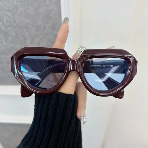 Casual Vintage Square For Women Classical Brand Retro Round Sun Glasses