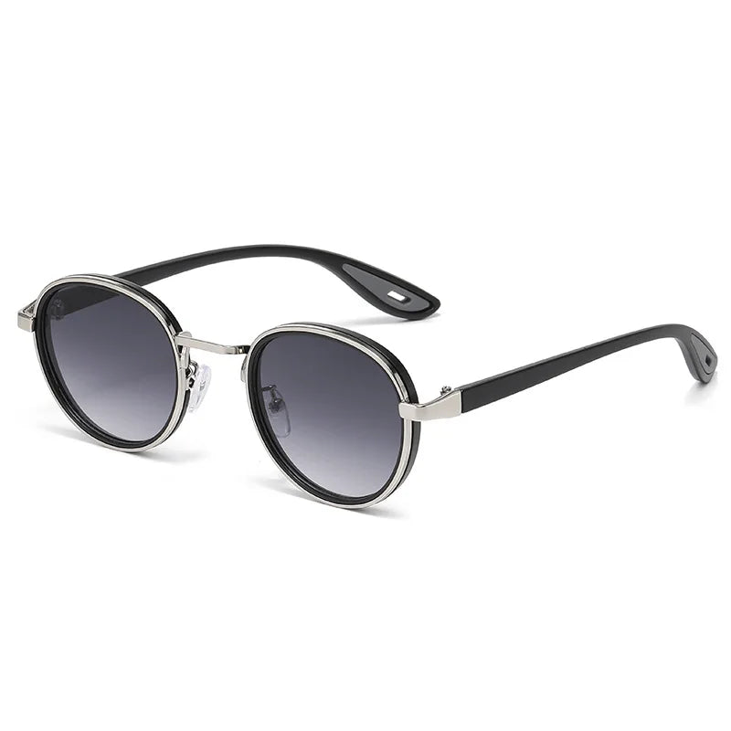 Retro Round Vintage Metal Frame Sun Glasses