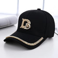 Fashion Diamond D Letter Baseball Cap For Women
