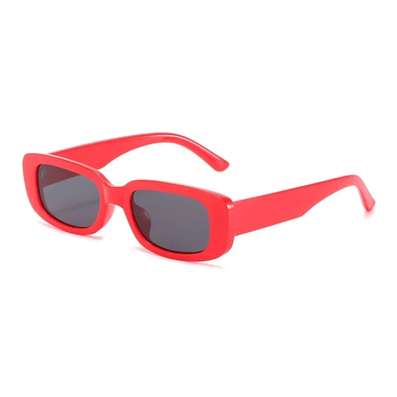 Vintage Black Square Sunglasses for Woman Luxury Brand Small Rectangle Sun Glasses