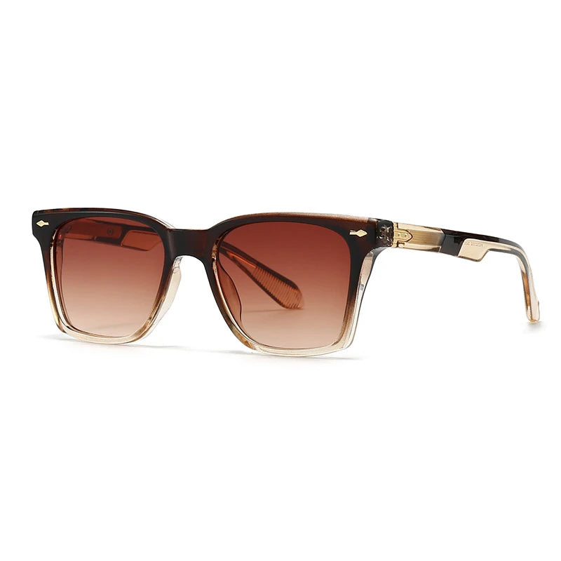 Luxury Square Sunglasses Men Women Retro Business Sun Glasses