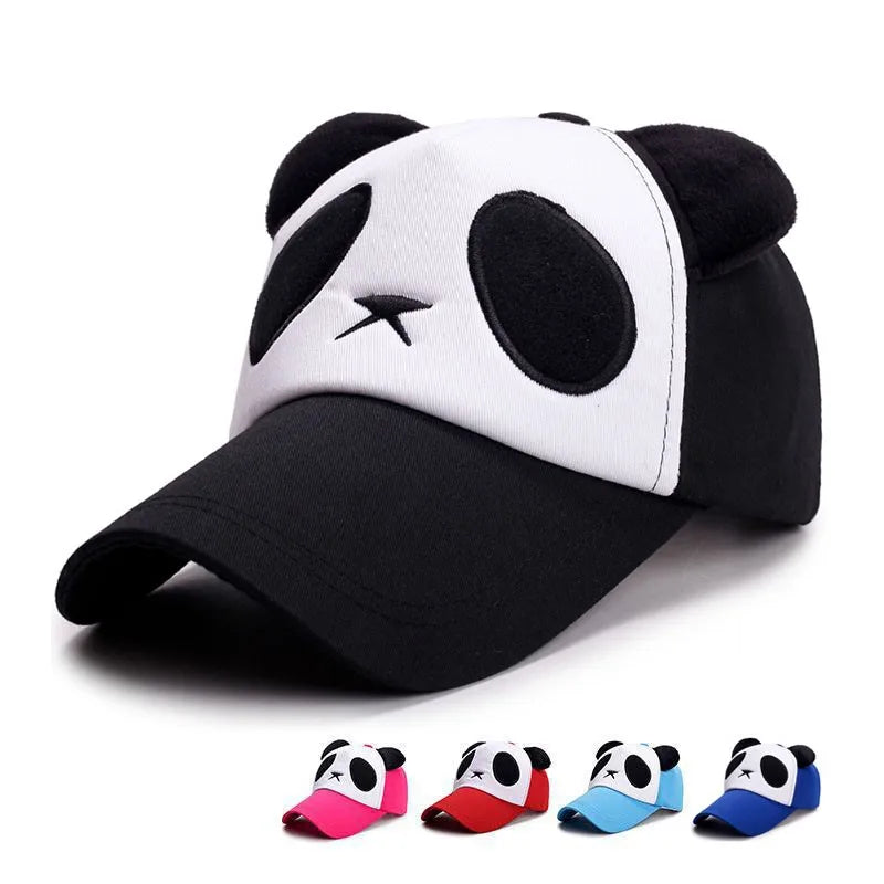 Cute Panda Baseball Caps For Men Women Cotton Hip Hop Snapback Hats