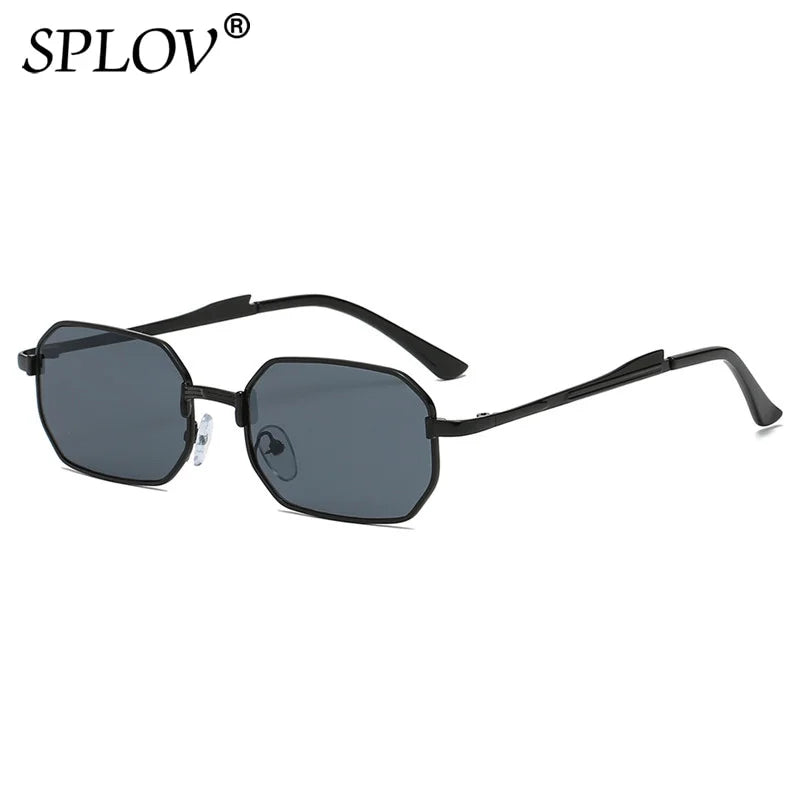 Luxury Narrow Sunglasses Fashion Rectangle Women Men Metal Brand Driving Shades Classic Oculos Masculino Glasses UV400