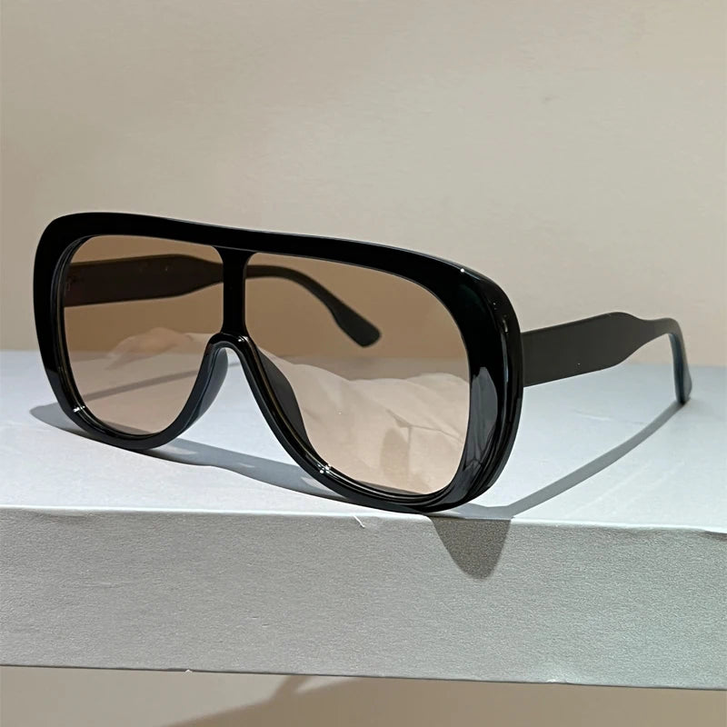 Sun Glasses Women Stylish Brand Design Beach Vacation Shades Oversize Sunglasses 2026 New in Fashion Outdoor Casual Decor