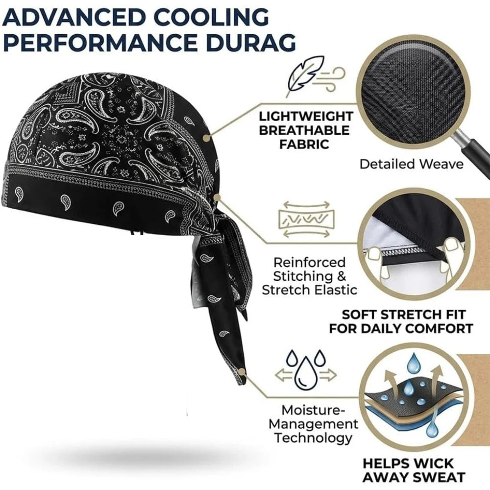 Breathable Sweat Wicking  Lightweight Stretch Bandana Outdoor Cycling Running
