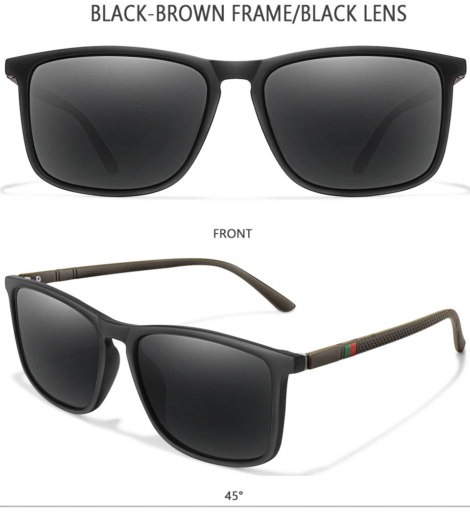Luxury Square Vintage Polarized Cycling Sunglasses Men Women Fashion Travel Driving Fishing Sun Glasses Male Eyewear UV400