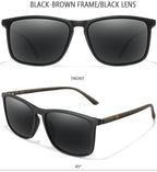 Luxury Square Vintage Polarized Cycling Sunglasses Men Women Fashion Travel Driving Fishing Sun Glasses Male Eyewear UV400