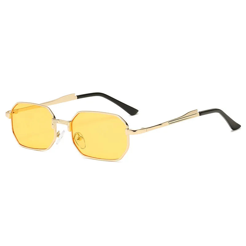 Luxury Narrow Sunglasses Fashion Rectangle Women Men Metal Brand Driving Shades Classic Oculos Masculino Glasses UV400