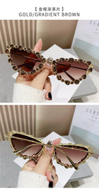 Luxury Design Cat Eye Sunglasses Women Men Fashion Vintage Brand Sun Glasses Metal Frame Driving Eyeglasses Uv400 Gafas De Sol