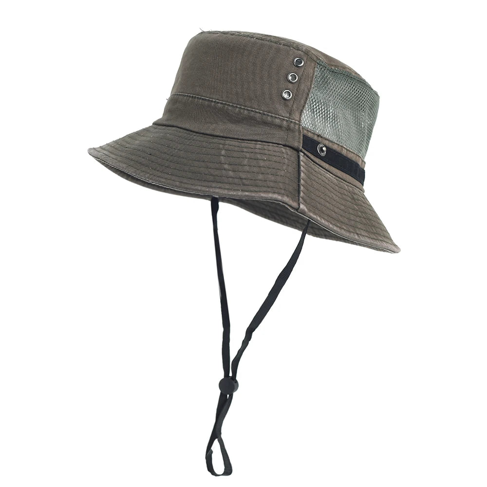 Cotton Bucket Hats Outdoor Cap Casual Men Women Panama Hat