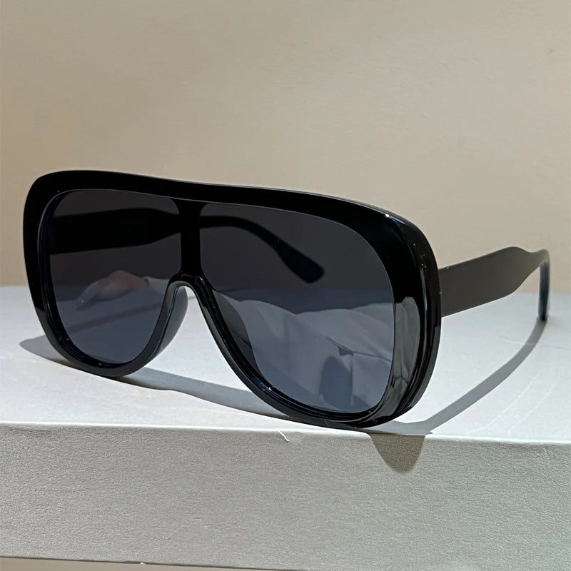 Sun Glasses Women Stylish Brand Design Beach Vacation Shades Oversize Sunglasses 2026 New in Fashion Outdoor Casual Decor