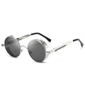 Retro Punk round Reflective for Men and Women Sunglasses