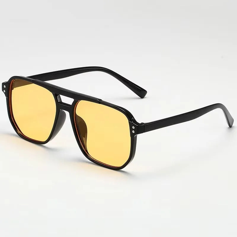 Vintage Men Women Square Shades Brand Designer Unisex Sun Glasses
