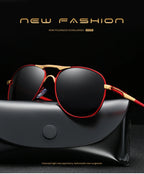 Luxury Polarized Sunglasses Men Women Driving Fishing Retro Sun Glasses Brand Designer Male Metal Sunglasses For Man UV400