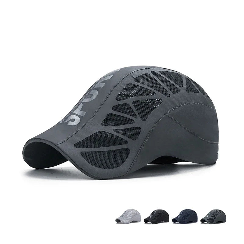 Summer New Sport Alphabet Forward Hat Men's Breathable Mesh Shade Quick Dry Hat